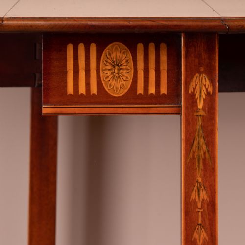 INLAID MAHOGANY EDWARDIAN SUTHERLAND TABLE - ADDITIONAL PHOTO 15