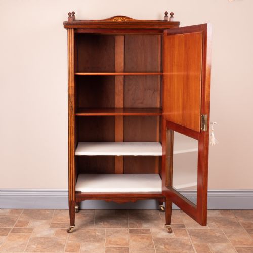 INLAID ROSEWOOD MUSIC CABINET - ADDITIONAL PHOTO 3