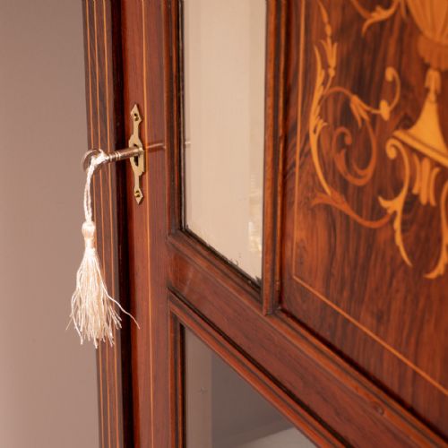 INLAID ROSEWOOD MUSIC CABINET - ADDITIONAL PHOTO 11