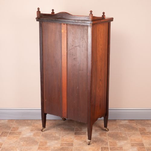 INLAID ROSEWOOD MUSIC CABINET - ADDITIONAL PHOTO 12