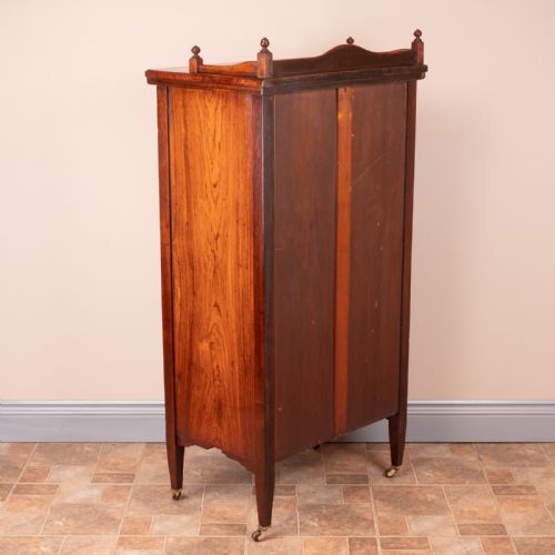 INLAID ROSEWOOD MUSIC CABINET - ADDITIONAL PHOTO 14