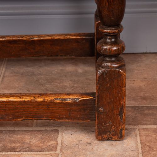 CARVED OAK JOINT STOOL - ADDITIONAL PHOTO 14