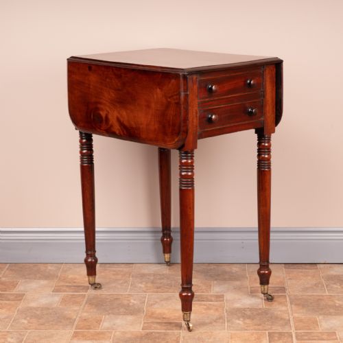 19THC MAHOGANY PEMBROKE WORK TABLE - ADDITIONAL PHOTO 5