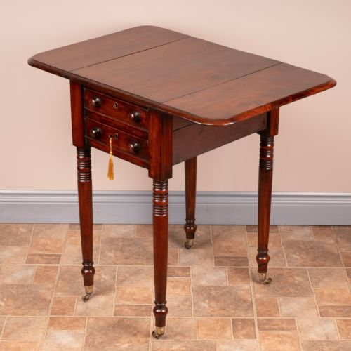 19THC MAHOGANY PEMBROKE WORK TABLE - ADDITIONAL PHOTO 10