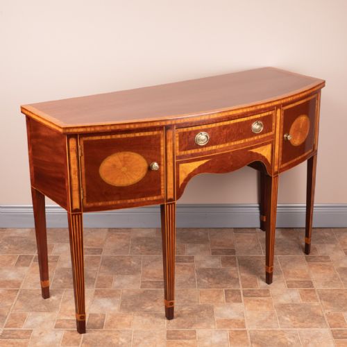 EDWARDIAN INLAID MAHOGANY SIDEBOARD - ADDITIONAL PHOTO 4