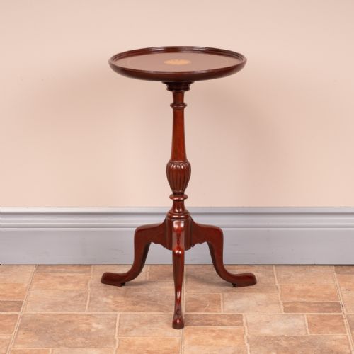 GOOD QUALITY INLAID MAHOGANY WINE TABLE - ADDITIONAL PHOTO 5