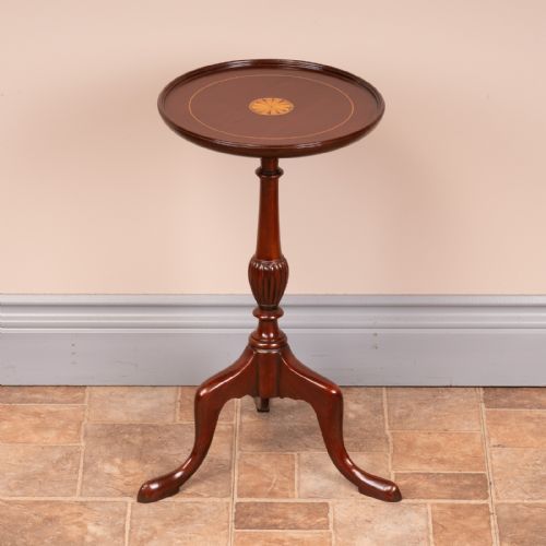 GOOD QUALITY INLAID MAHOGANY WINE TABLE - ADDITIONAL PHOTO 6