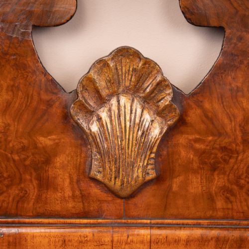 WALNUT MIRROR WITH A NAUTICAL PAINTED SCENE - ADDITIONAL PHOTO 6