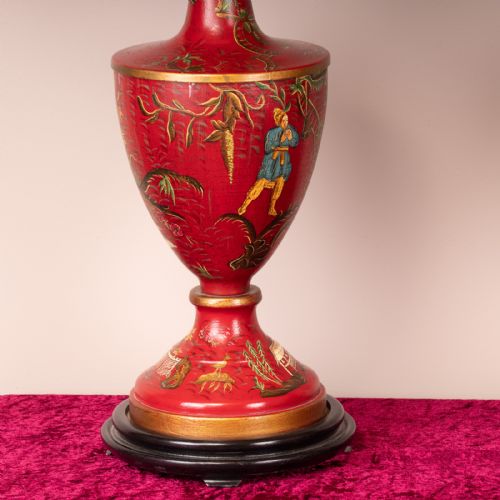 PAIR OF CHINOISERIE STYLE TABLE LAMPS - ADDITIONAL PHOTO 7