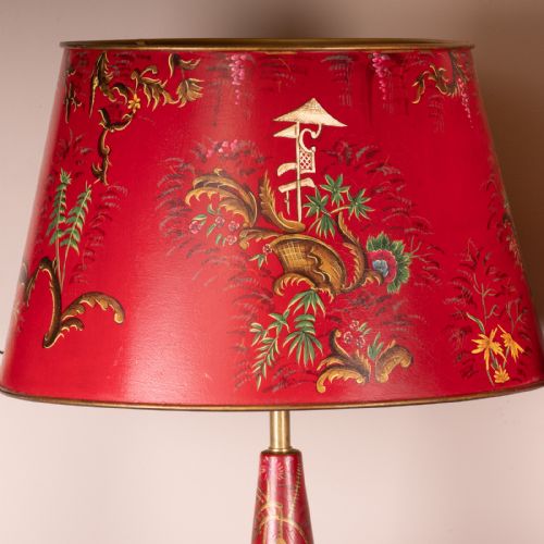 PAIR OF CHINOISERIE STYLE TABLE LAMPS - ADDITIONAL PHOTO 11