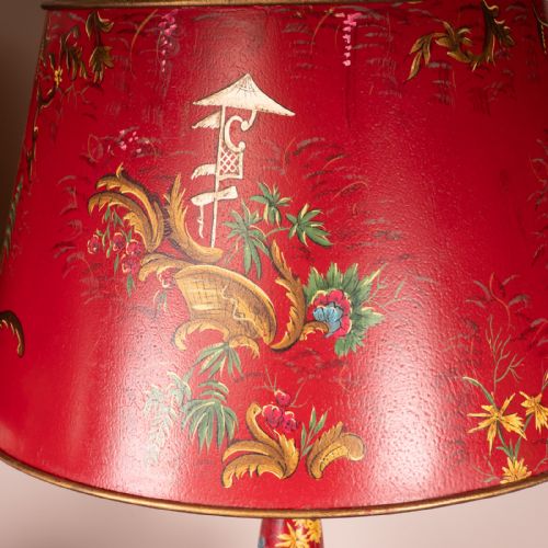 PAIR OF CHINOISERIE STYLE TABLE LAMPS - ADDITIONAL PHOTO 12