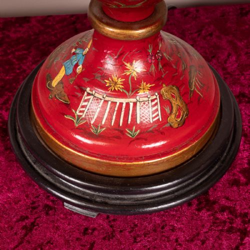 PAIR OF CHINOISERIE STYLE TABLE LAMPS - ADDITIONAL PHOTO 13