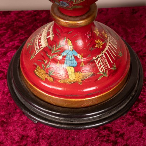 PAIR OF CHINOISERIE STYLE TABLE LAMPS - ADDITIONAL PHOTO 15