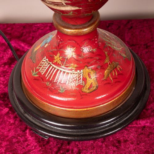 PAIR OF CHINOISERIE STYLE TABLE LAMPS - ADDITIONAL PHOTO 16