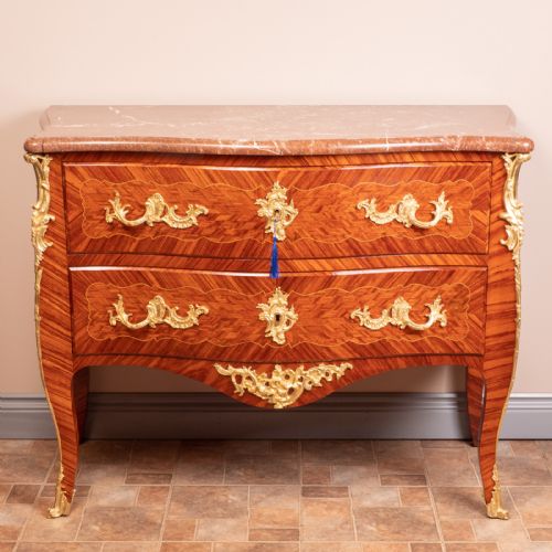 GOOD QUALITY DECORATIVE FRENCH COMMODE CHEST - ADDITIONAL PHOTO 2