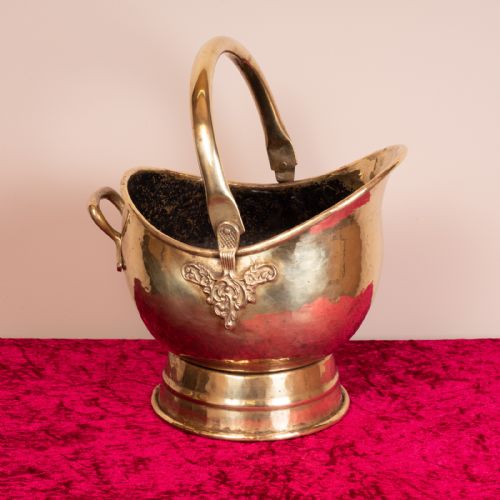 GOOD QUALITY VICTORIAN BRASS COAL SCUTTLEBUCKET - ADDITIONAL PHOTO 1