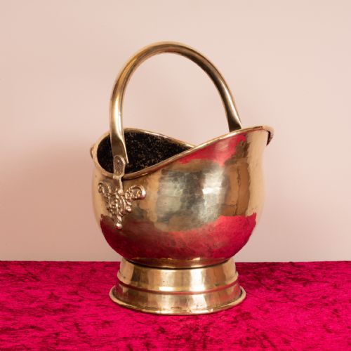 GOOD QUALITY VICTORIAN BRASS COAL SCUTTLEBUCKET - ADDITIONAL PHOTO 2