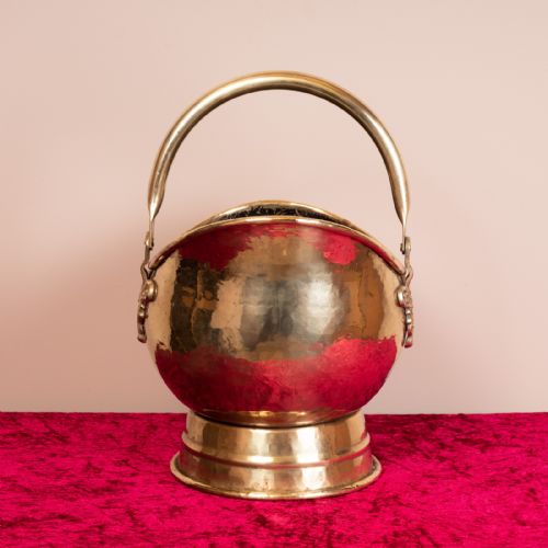 GOOD QUALITY VICTORIAN BRASS COAL SCUTTLEBUCKET - ADDITIONAL PHOTO 3