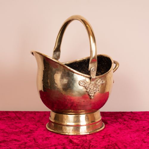 GOOD QUALITY VICTORIAN BRASS COAL SCUTTLEBUCKET - ADDITIONAL PHOTO 4