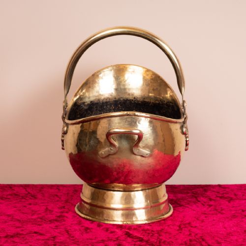 GOOD QUALITY VICTORIAN BRASS COAL SCUTTLEBUCKET - ADDITIONAL PHOTO 7