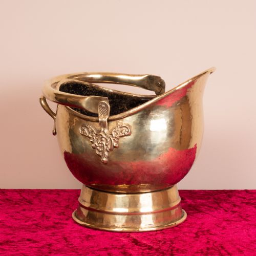 GOOD QUALITY VICTORIAN BRASS COAL SCUTTLEBUCKET - ADDITIONAL PHOTO 9