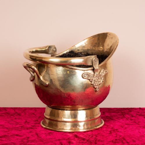 GOOD QUALITY VICTORIAN BRASS COAL SCUTTLEBUCKET - ADDITIONAL PHOTO 10