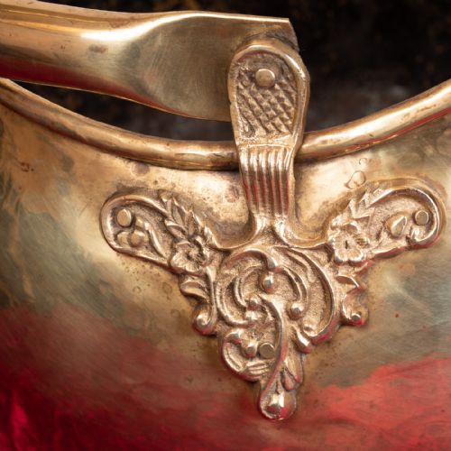GOOD QUALITY VICTORIAN BRASS COAL SCUTTLEBUCKET - ADDITIONAL PHOTO 11