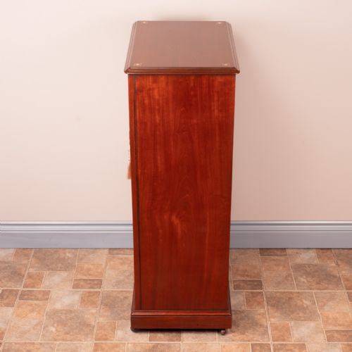 LATE VICTORIAN MAHOGANY ARTS CRAFTS DISPLAY CABINET - ADDITIONAL PHOTO 11