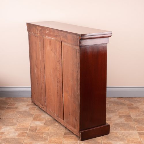 EDWARDIAN MAHOGANY OPEN BOOKCASE - ADDITIONAL PHOTO 6