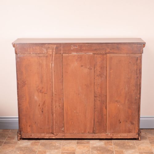 EDWARDIAN MAHOGANY OPEN BOOKCASE - ADDITIONAL PHOTO 7