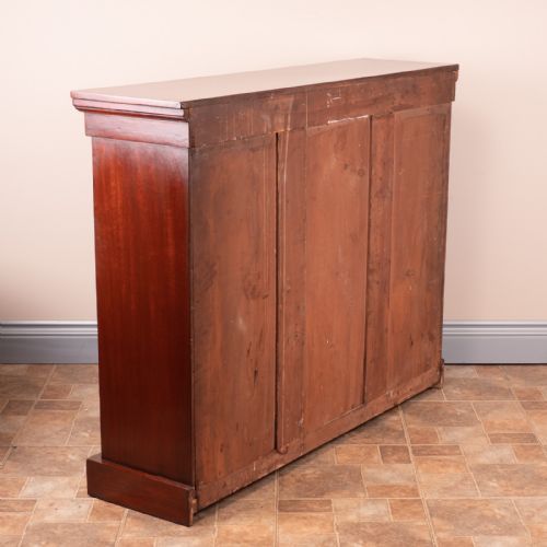 EDWARDIAN MAHOGANY OPEN BOOKCASE - ADDITIONAL PHOTO 8