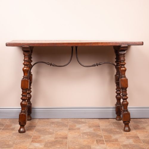 19THC SPANISH WALNUT TAVERN SIDE TABLE - ADDITIONAL PHOTO 2