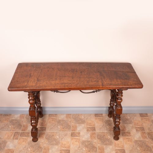 19THC SPANISH WALNUT TAVERN SIDE TABLE - ADDITIONAL PHOTO 3