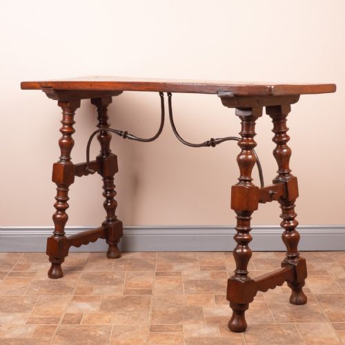 19THC SPANISH WALNUT TAVERN SIDE TABLE - ADDITIONAL PHOTO 7