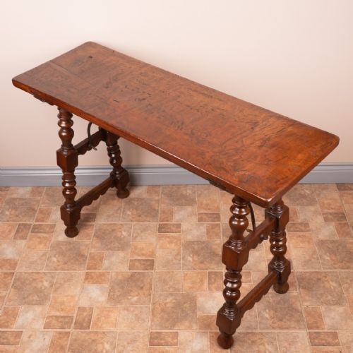 19THC SPANISH WALNUT TAVERN SIDE TABLE - ADDITIONAL PHOTO 9