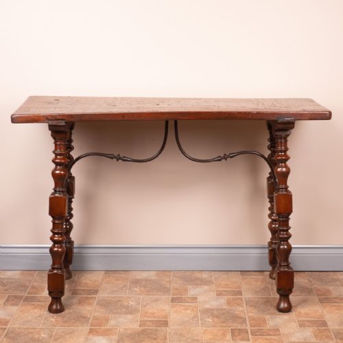 19THC SPANISH WALNUT TAVERN SIDE TABLE - ADDITIONAL PHOTO 10