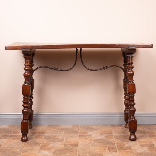 19THC SPANISH WALNUT TAVERN SIDE TABLE - ADDITIONAL PHOTO 12