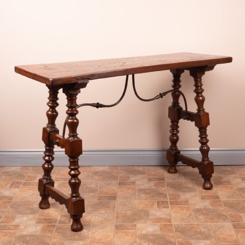 19THC SPANISH WALNUT TAVERN SIDE TABLE - ADDITIONAL PHOTO 13