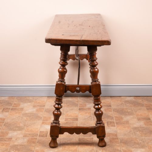 19THC SPANISH WALNUT TAVERN SIDE TABLE - ADDITIONAL PHOTO 14