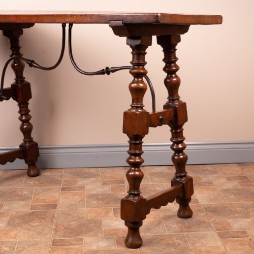 19THC SPANISH WALNUT TAVERN SIDE TABLE - ADDITIONAL PHOTO 15