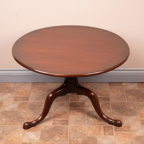 19THC MAHOGANY ROUND COFFEE TABLE - ADDITIONAL PHOTO 2