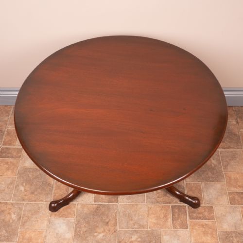 19THC MAHOGANY ROUND COFFEE TABLE - ADDITIONAL PHOTO 3