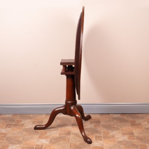GEORGIAN MAHOGANY BIRD CAGE TIP UP TABLE - ADDITIONAL PHOTO 1