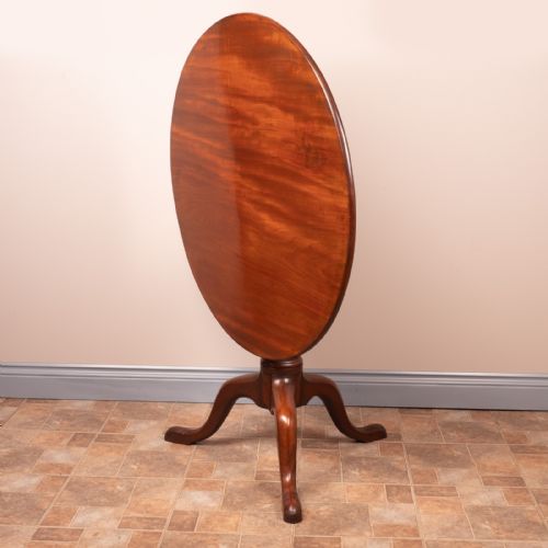 GEORGIAN MAHOGANY BIRD CAGE TIP UP TABLE - ADDITIONAL PHOTO 4
