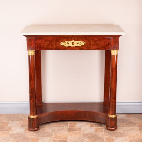 good quality 19thc french mahogany console table - CATEGORY: ANTIQUE TABLES - DATED 19TH CENTURY