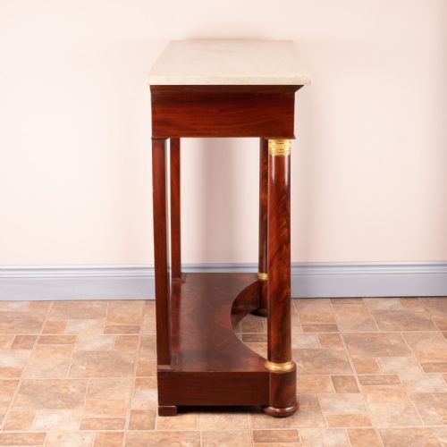 GOOD QUALITY 19THC FRENCH MAHOGANY CONSOLE TABLE - ADDITIONAL PHOTO 6
