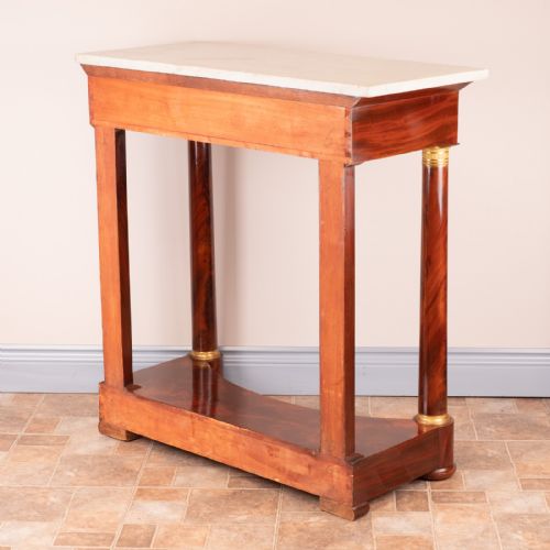 GOOD QUALITY 19THC FRENCH MAHOGANY CONSOLE TABLE - ADDITIONAL PHOTO 15