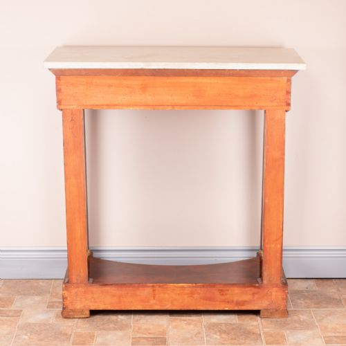 GOOD QUALITY 19THC FRENCH MAHOGANY CONSOLE TABLE - ADDITIONAL PHOTO 16