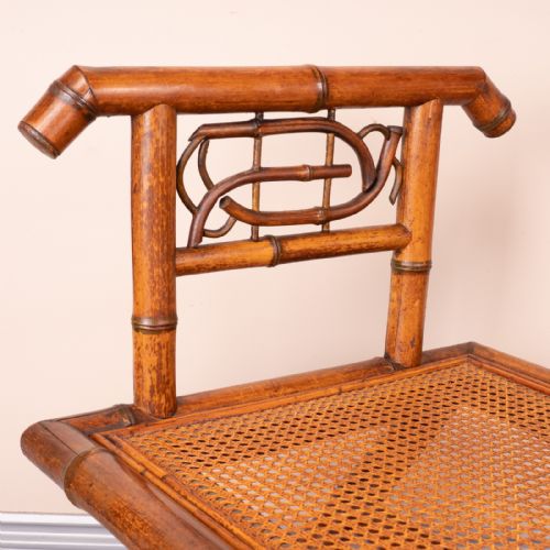 BAMBOO HALL BENCH WITH CANE SEAT - ADDITIONAL PHOTO 11