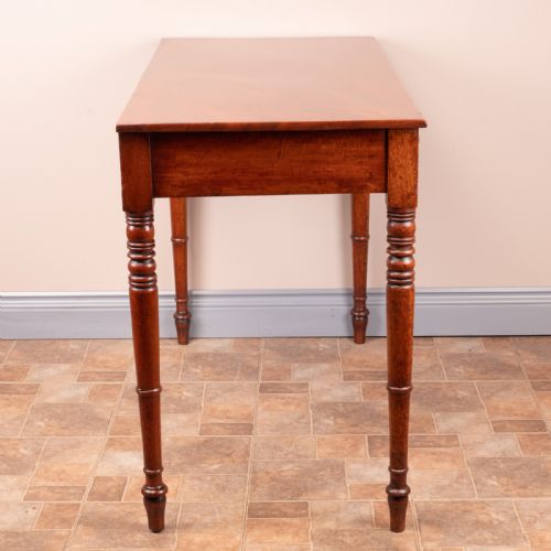 19THC MAHOGANY TWO DRAWER SIDE TABLE - ADDITIONAL PHOTO 4